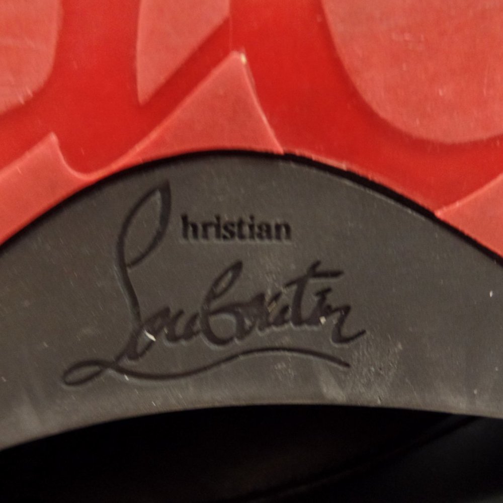Christian Louboutin Sur La Pony Spike Napa Mid Calf Boots Black Leather Size 9 - Picture 6 of 16